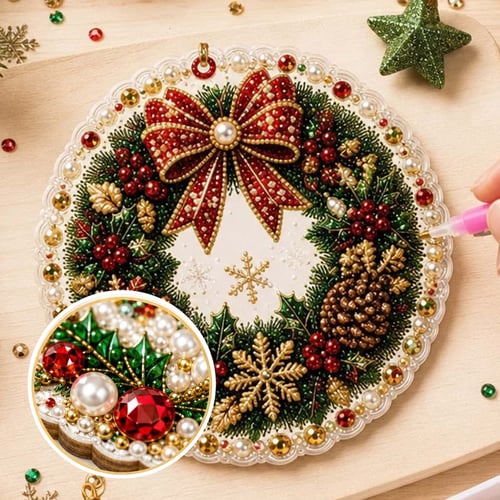 Noëlia™ – Ornements Diamant DIY pour Sapin (6 Pièces)