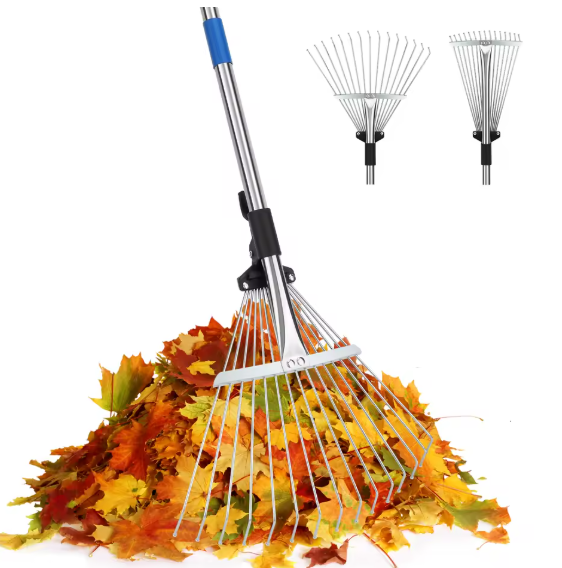 LeafMaster™ – Râteau Télescopique Premium pour Jardin & Extérieur