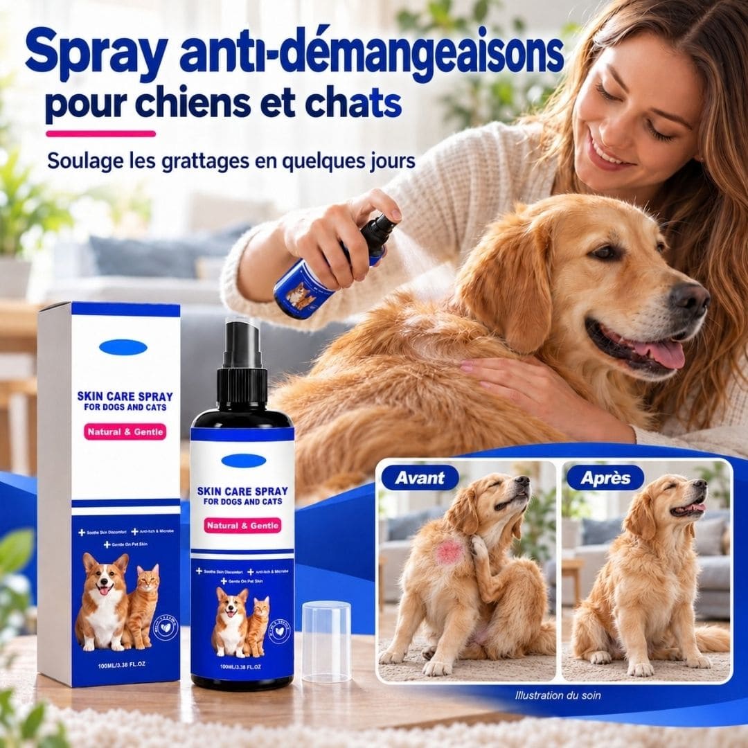 Spray anti-démangeaisons – Soulage les grattages et irritations