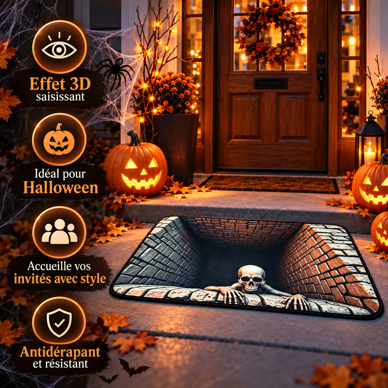 HORRÉA™ – Paillasson d'Halloween