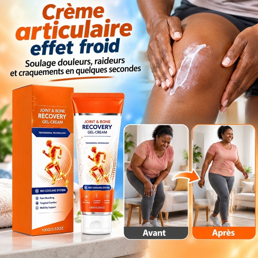 Crème articulaire effet froid – Soulage douleurs, raideurs et craquements
