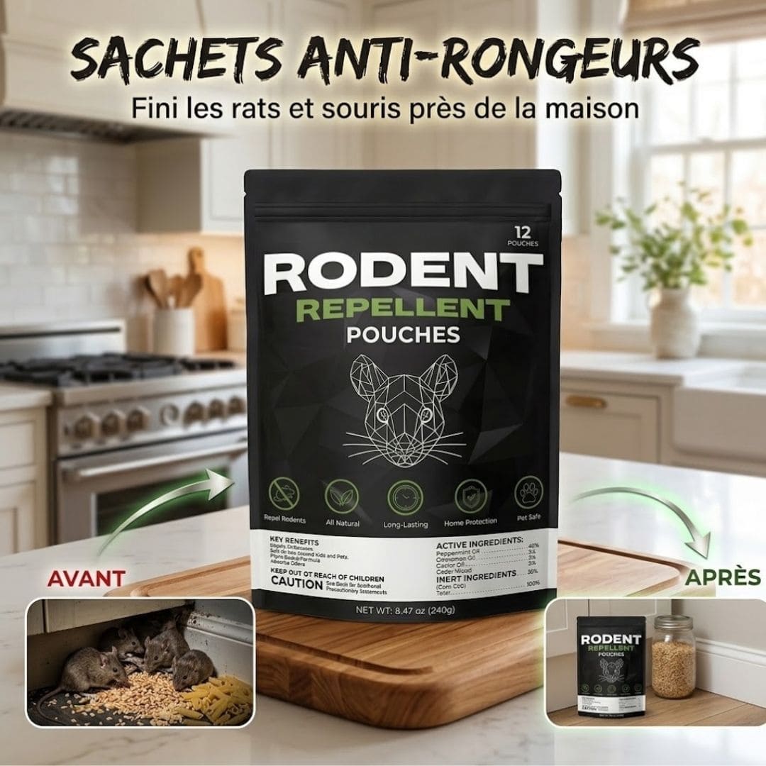 Sachets anti-rongeurs – Fini les rats et souris dans la maison