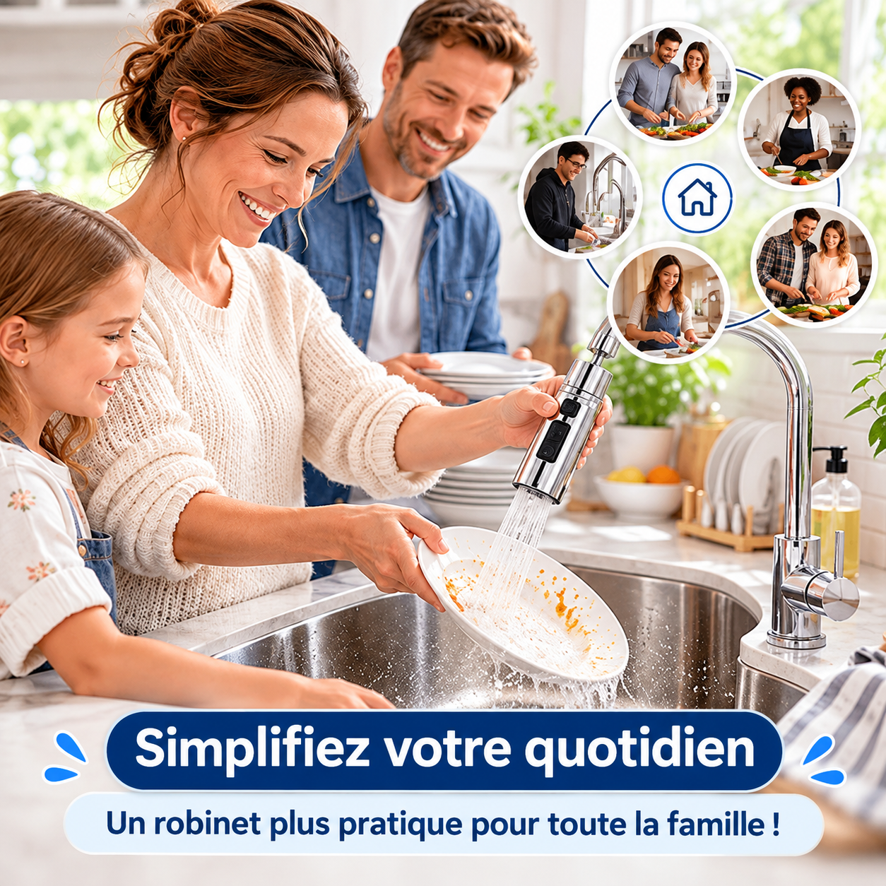 ROTALIA™ - Douchette de Robinet 720°