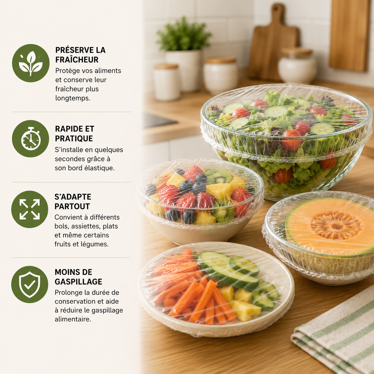FRESKA™ — Housses Alimentaires de Conservation