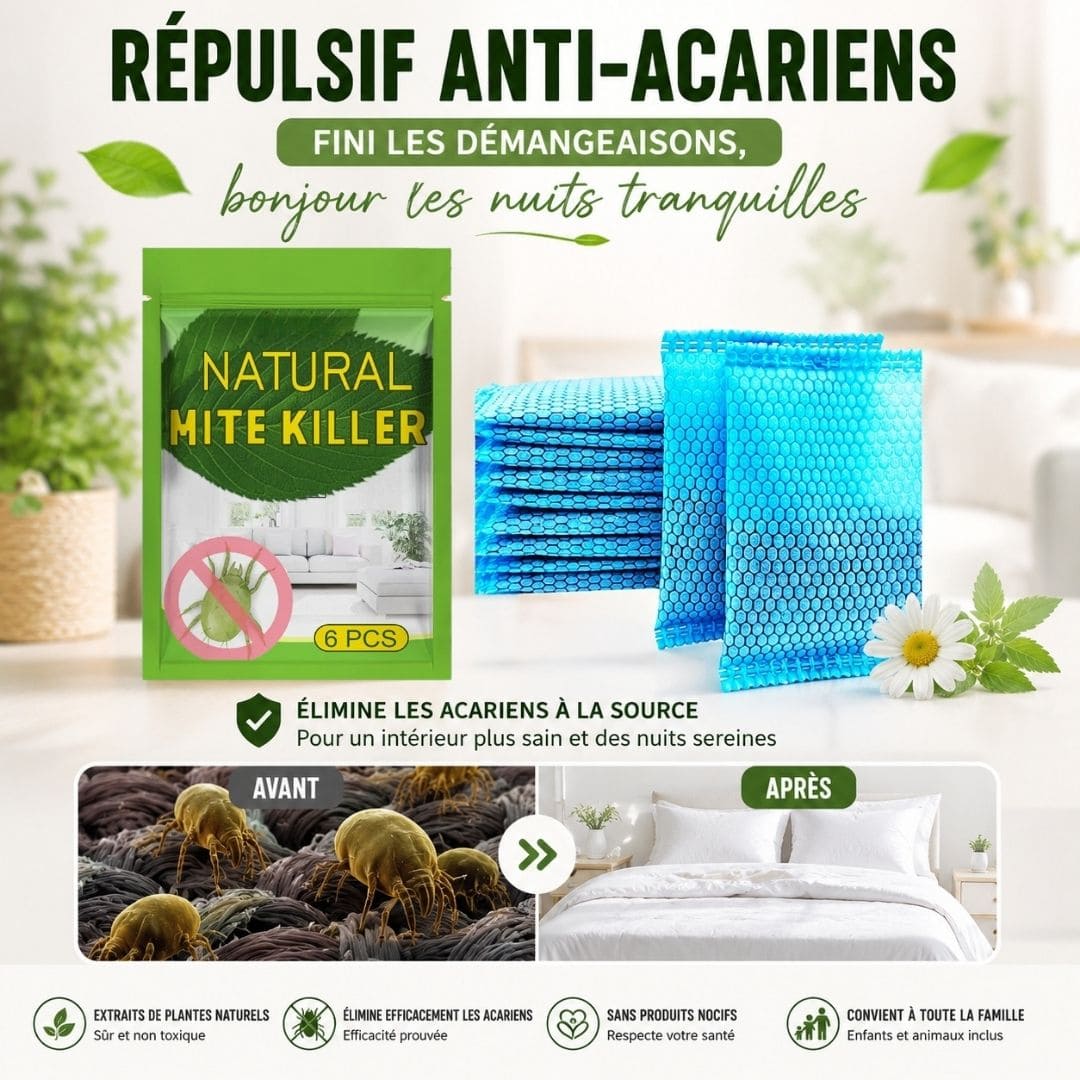 Répulsif anti-acariens naturel – Fini les démangeaisons