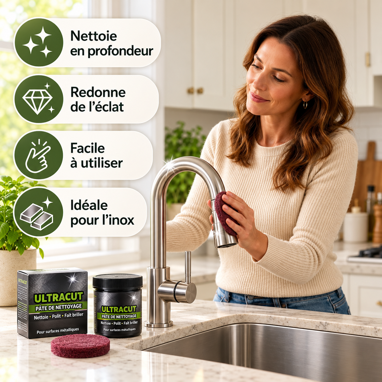 ÉCLATPRO™ – Pâte Nettoyante & Lustrante pour Meubles