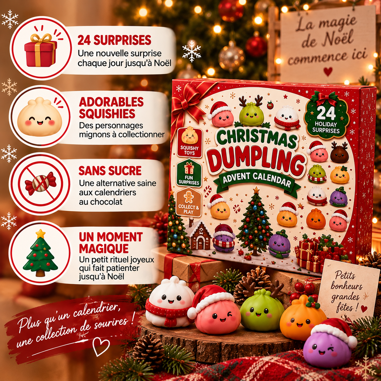 DUMPLÉA™ - Calendrier de l’Avent Squishy